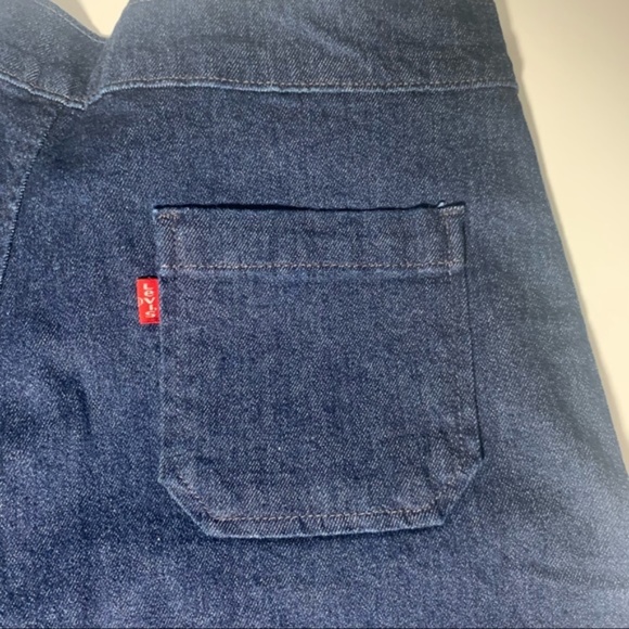 LEVI’S - Red Tab Indigo Wide Leg Culottes Jorts Skort NWOT - Picture 5 of 10